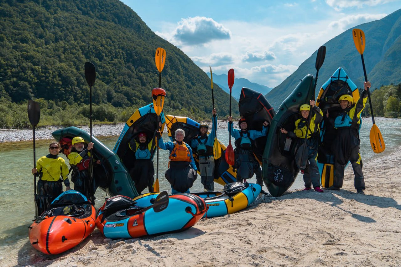 Packraft Kurs Soca, Slowenien | Wildwasser Packraft Kurs